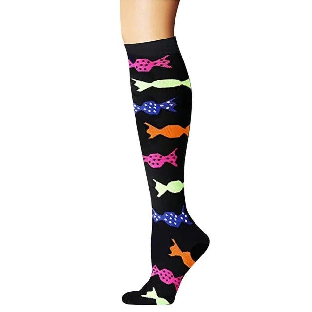 Candy Wrapper Compression Socks