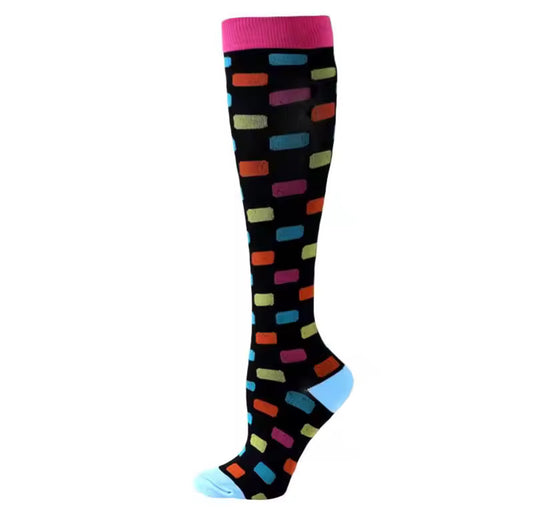 Disco Lights Compression Socks